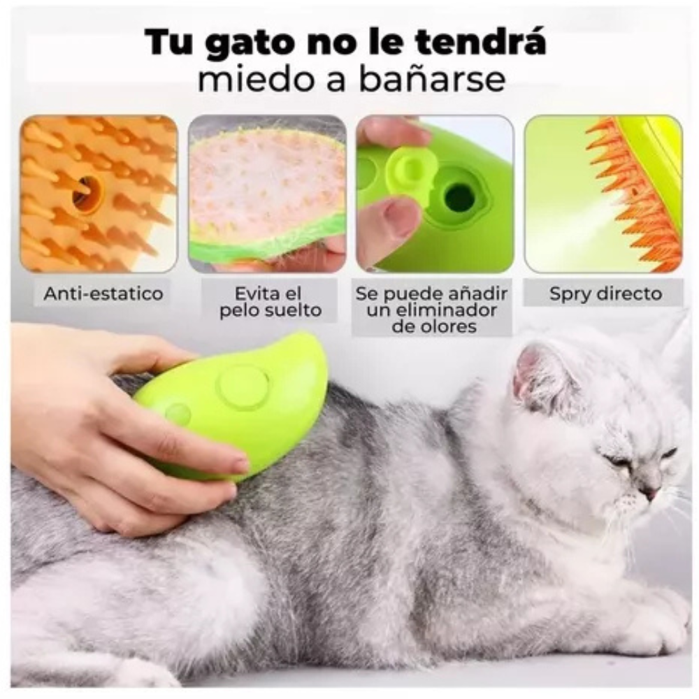 Cepillo De Vapor 3en1 Masajeador
